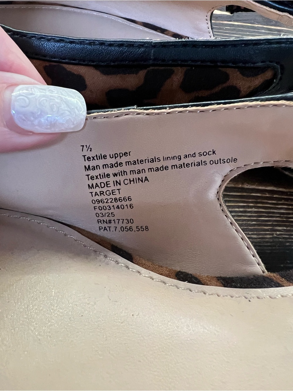 A New Day • Women’s “London” Slingback Flats Leopard Print Pointed Toe •Size 7.5 - Picture 2 of 10